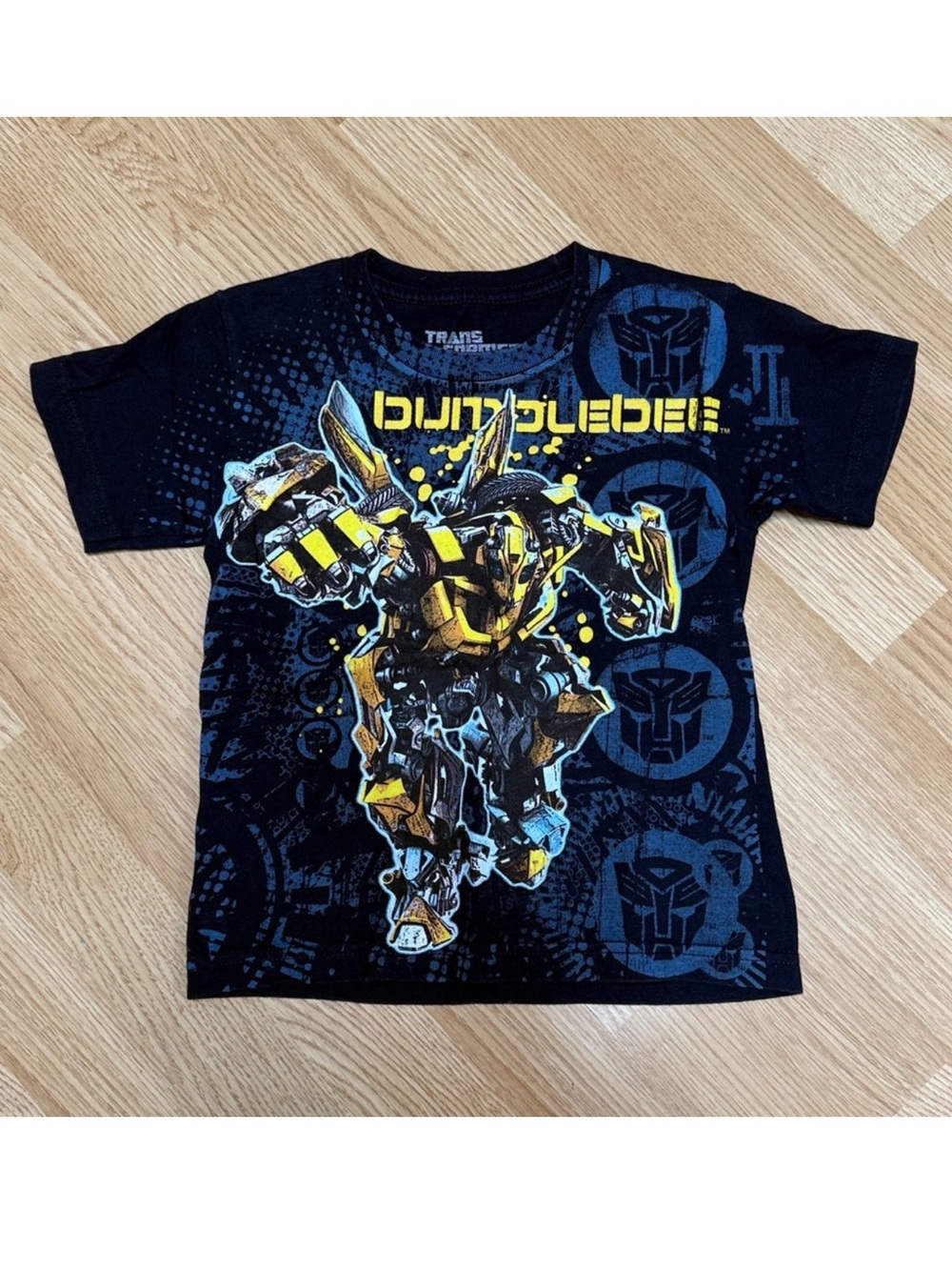 Hasbro Transformers Bumblebee Boys S Black Graphic T-Shirt 100% Cotton Tee